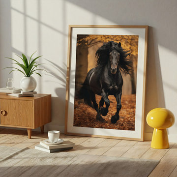 A Brush with Freedom Rustic Wildlife Photorealistic Digital Artwork Wall Art Pri