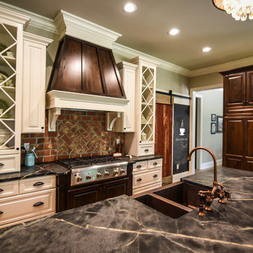 Knotty Alder & White Kitchen
