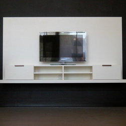 Backdrop Wall Mounted Media Console - Wide - Entertainment Centers And Tv Stands