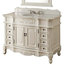 Morton Bathroom Vanity, Antique White, 48"
