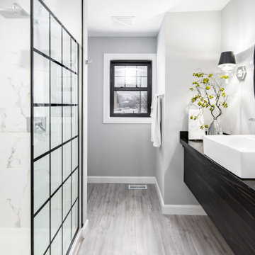 Black & White Modern Glamour with Green Accents