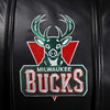 Milwaukee Bucks NBA Chesapeake BROWN Leather Loveseat