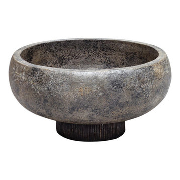 Uttermost Brixton Aged Black Bowl 17107