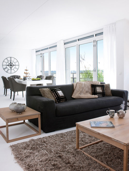 Black And Brown Living Room Design Ideas, Remodels & Photos Houzz