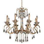 Allegri - Valencia 32x32" 8-Light Modern Classic Chandelier by Allegri - From the Valencia collection  this Modern Classic 32Wx32H inch 8 Light Chandelier will be a wonderful compliment to  any of these rooms: Dining Room; Bedroom; Kitchen; Foyer