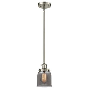 Innovations B SM Bell LED Pendant, BSN /Plated Smoke/Bell, 916-1S-SN-G53-LED