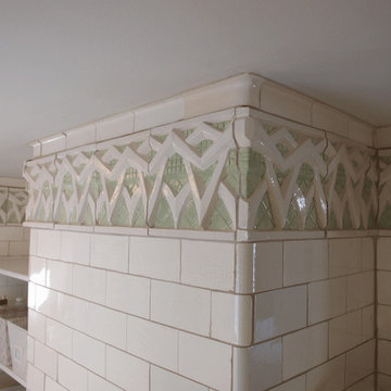Deco Dart Cornice created for bath remodel