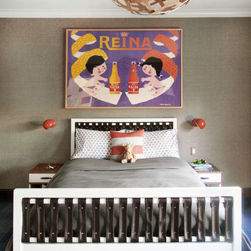 campaign bed | morgan nightstand - Bespoke Interiors