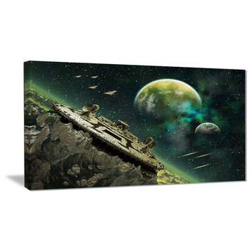 "Alien Planet" Digital Print on Canvas, 40"x20"