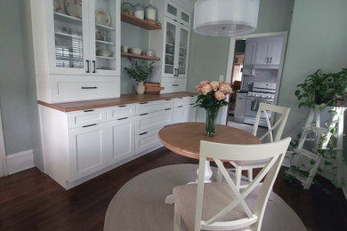 Transitional dining room photo in Philadelphia