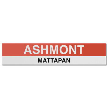Ashmont, Metal Sign
