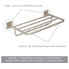 Ginger 524B Hotel Shelf Mounting Kit From The Lineal Collection - Satin Nickel