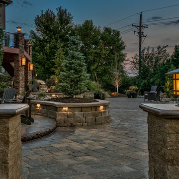 Evening Light-Post of Luxury Rocky Mountain Landscape