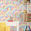 Retro Rainbow Multi Peel & Stick Wallpaper Bolt
