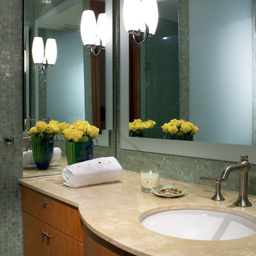 By J Design Group – Powder Room - Miami Interior Designers – Contemporary