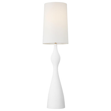 AERIN Constance 1-Light Floor Lamp Textured White