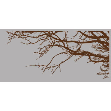 100"x44" Tree Top Branches Wall Decal Vinyl Stickerwn