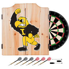 Budweiser Clydesdale Trademark Global Bristle Dartboard And Cabinet Set  (Darts Included)