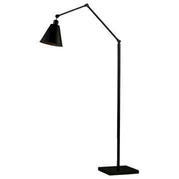 Maxim Library 1-Light Floor Lamp 12228BK - Black