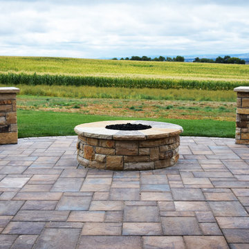 Large Patio Takes Advantage of Mountain Views