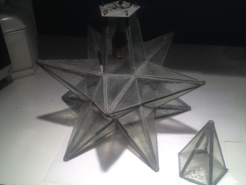 antique moravian star light