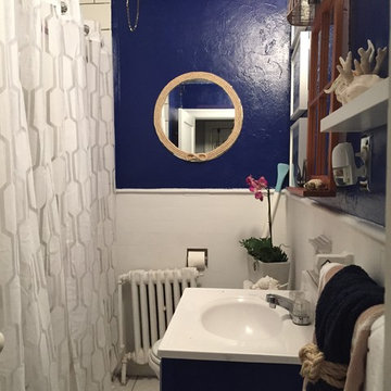 Nautical Bathroom-Bachelor Pad-Philadelphia, PA (Luxe for Less Package)