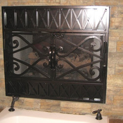 Rombos Firescreen Inset - Fireplace Screens