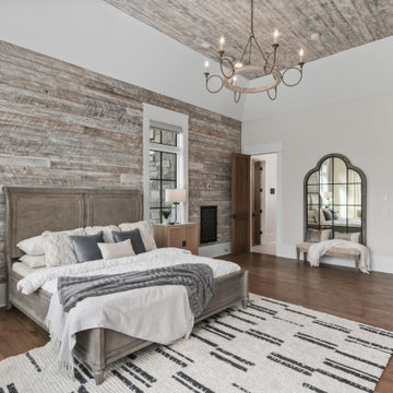 Luxury Bedroom with Overhead Loft, Swing Bed & Shiplap Walls
