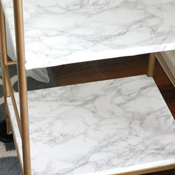 Bar Cart Using Natural Stone Remnants - Storage And Organization