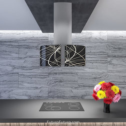 34&Prime; Murano Echo LED Island Range Hood - Range Hoods And Vents