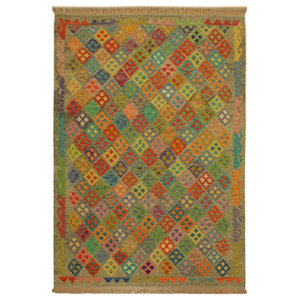 Baluchi Daudi Beige and Orange Rug, 4'9x6'8 - Southwestern - Area Rugs - by  Noori Rug | Houzz