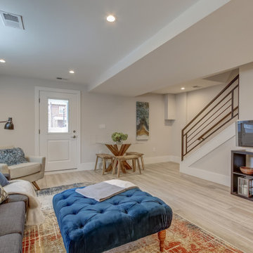 Basement remodeled with bedroom space and extra closet space in Springfield