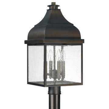 Westridge 4-Light Outdoor Post Lantern, Old Bronze