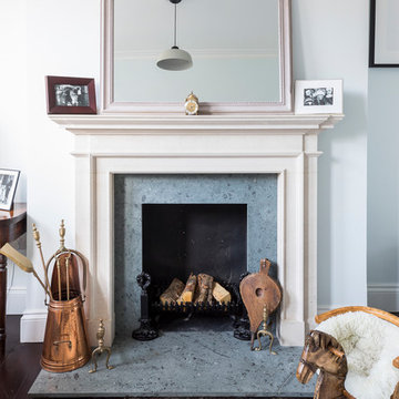 High end refurbishment of full house with bespoke kitchen and stairs