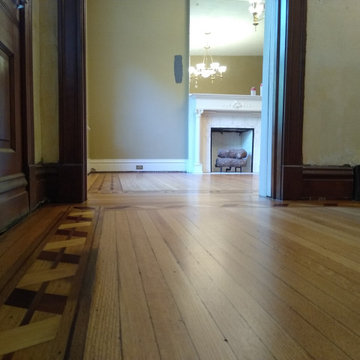 Halliday Avenue - Wood Floor Installation & Custom Inlay