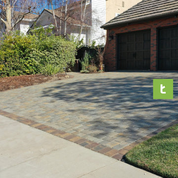 Driveway Remodel Paver Installation in Agoura Hills, CA