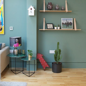Mid century Scandinavian Lounge for a rear extension