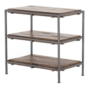 Tyrus Nightstand Gunmetal Industrial Nightstands And Bedside Tables By Basin And Vessel