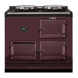 AGA 2 Oven Natural Gas Cooker With Module, Aubergine | A2O-DV-MOD-NG-AUB - Gas Ranges And Electric Ranges