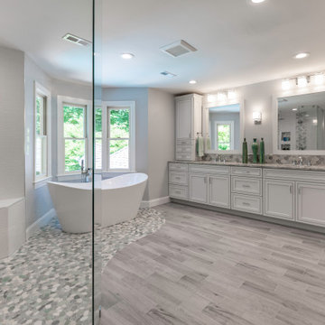 Great Inspiration Ideas from a new Master Bathroom Remodel in Northern VA