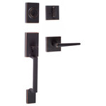 Sure-Loc Hardware - Modern Series Stockholm Handleset With Square Thumb Turn, Vintage Bronze - Enhance your home's appearance with this Modern Series Stockholm Handleset With Square Thumb Turn from Sure-Loc Hardware. Best used for: Entrance Doors.
