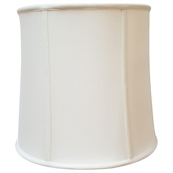 Royal Designs Basic Drum Lampshade, Eggshell, 15x16x16