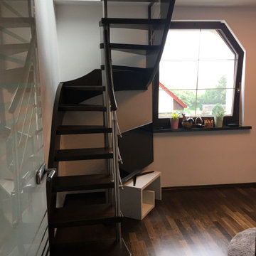 steile Dachgeschosstreppe