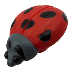 GlideRite Hardware - Hand-Painted Lady Bug Realistic Cabinet or Dresser Knobs - Cabinet And Drawer Knobs