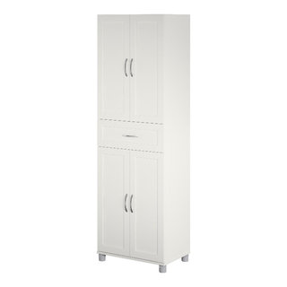  Ameriwood Home Kendall 24 3 Drawer Base Cabinet in White :  Home & Kitchen