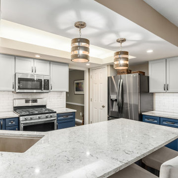 Two-Tone Kitchen Remodel Done With Cabinet Refacing
