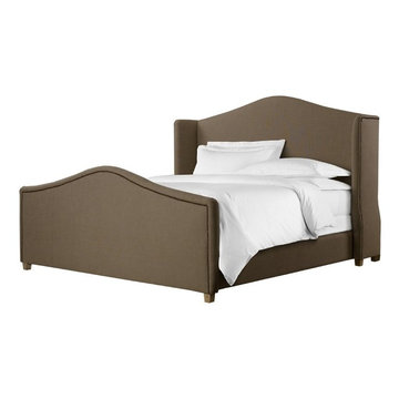Curations Limited Brown Athena Linen Bed