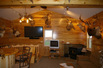 Mountain style living room photo in Other