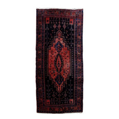 Consigned, Persian Rug, 4'x9', Handmade Wool Hamadan