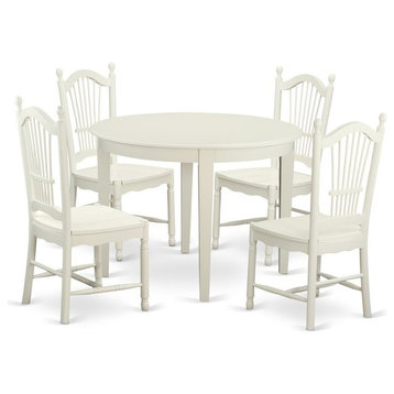 5-Piecekitchen Dinette Set, Dinette Table And 4 Dining Chairs